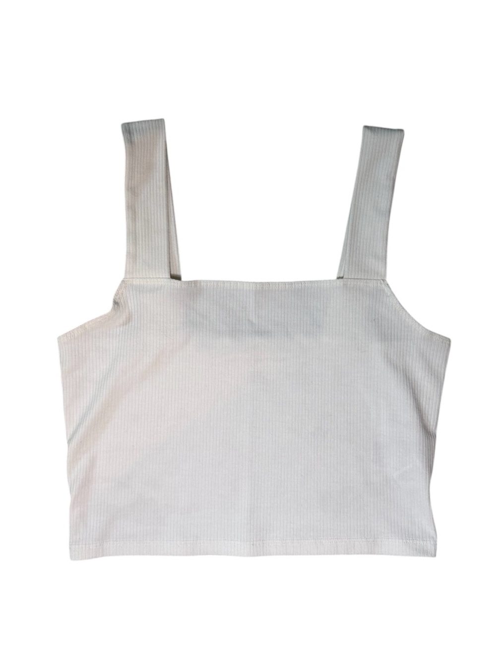 American Eagle Outfitters Ribbed Square-Strap Crop Top